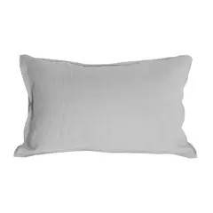 NATURALINO - Funda de Almohada Lino 50x70 cms Gris claro -