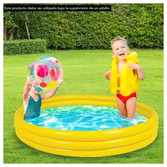 SUNCLUB - Piscina Infantil Redonda Amarillo