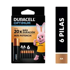 DURACELL - Pila alcalina optimum blíster AAx6/ Superstore