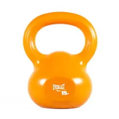 EVERLAST - Kettlebell PVC 15lb Naranjo
