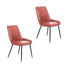 NOVAHUS - Pack 2 Sillas de Comedor Breton Terracota