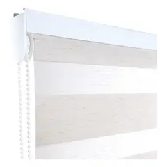 CHANTILLY - Cortina Roller Duo Día Y Noche 90 X 165 Cm Blanco Beige