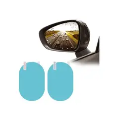 GENERICO - Kit Par Lamina Espejo Retrovisor Anti Lluvia Impermeable