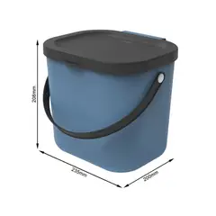 HBT - Basurero Albula 6 lts ROTHO Azul