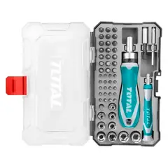 TOTAL TOOLS - Juego Puntas Destornillador 55 Piezas