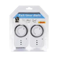 HOUSE SAFE - Temporizador eléctrico Pack 2 timer diario