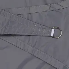 MIGLU - Toldo Vela Triangular Gris Kit De Instalación