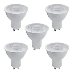 MEGABRIGHT - Pack 5 Ampolletas LED Dimeable GU-10 5.5 W
