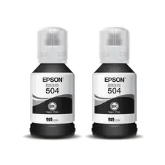 EPSON - 2 Tintas T504 Negras Genuinas L4150 L4160 L6191 L6161