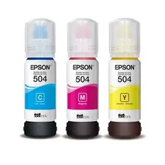 EPSON - 3 Tintas Genuinas T504 CY/MA/YE L4150 L4160 L6191 L6161 C/IVA