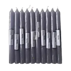 GENERICO - Vela Lisa color Gris Pack de 10