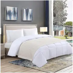 GENERICO - Piecera Gofre de Algodon-Lino 2Plazas