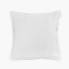 CALMA HOUSE - Funda Cojín Algodón Panal 45x45 Blanco