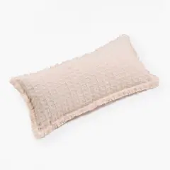 CALMA HOUSE - Funda Cojin Algodon Panal 30x60 Crudo