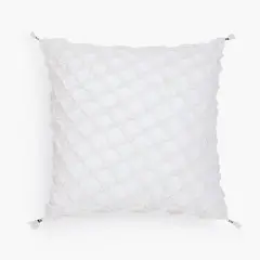 CALMA HOUSE - Funda Cojín Algodón Royal 60x60 Blanco