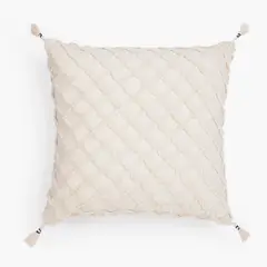 CALMA HOUSE - Funda Cojin algodón Royal 60x60 Crudo Form