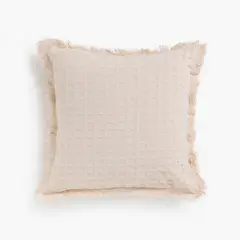 CALMA HOUSE - Funda Cojin Algodon Panal 45x45 Crudo