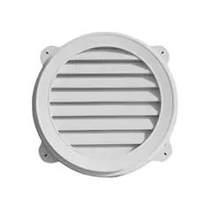 DVP - Celosía Pvc Circular Frontón Exterior 18 Blanca