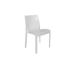 DVP - Silla Plástica Blanca Resistente con Filtro UV