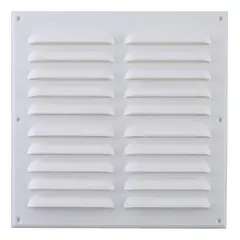 DVP - Celosía Ventilación Pvc Plana 23x23 Cm Blanco 1un