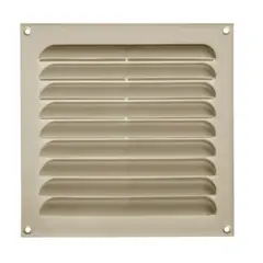 DVP - Celosía Ventilación PVC Plana 20x20 cm Beige 10un