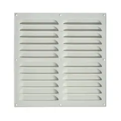 DVP - Celosía Ventilación PVC Plana 30x30 cm Blanco 10un