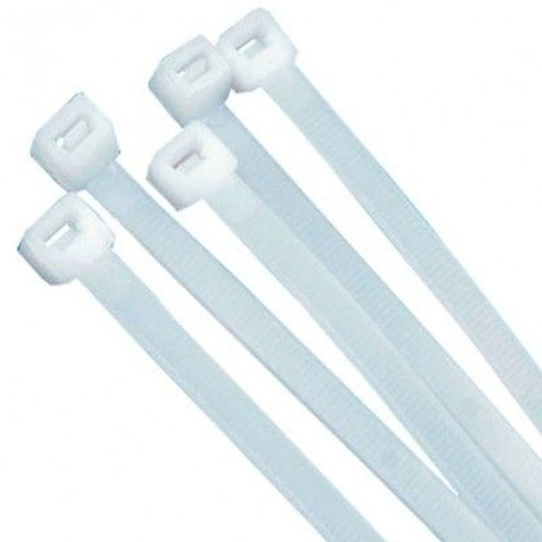 AMARRA PLÁSTICA 3,6 X 300 MM BLANCA (100 UNIDADES)