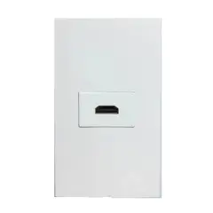 GENERICO - PLACA A MURO 1 PUERTO HDMI H/H 90°, TIPO COPLA
