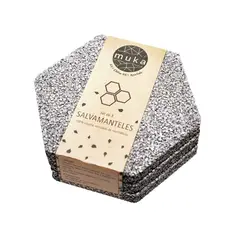 MUKA - Pack 3 Salvamanteles Gris