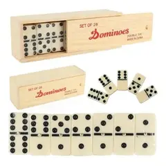 PRONOBEL - DOMINO 28 PCS GRANDE CAJA MADERA