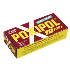POXIPOL - Adhesivo transparente secado en 10 MIN 16 grs
