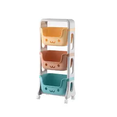 CRUSEC - Estante Infantil Organizador Con Soporte 3 Niveles