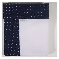 COCHO COCHO - Manta Polar Blanco Azul Puntitos