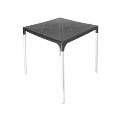 DVP - Mesa Plástica Exterior 75x70x70cm Negra