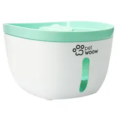 PETWOOW - Fuente de Agua Bebedero 2lt Perros y Gatos Verde