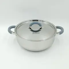 BOLTON - Olla arrocera de acero inoxidable 7.5 litros