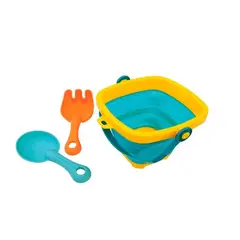 HUANGER - Juego de Playa Balde y Accesorios Plegable
