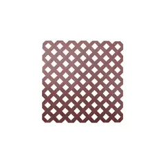 DVP - Enrejado Treillage PVC 1,2x2,4 mts Rombo 3,2cms Rojo