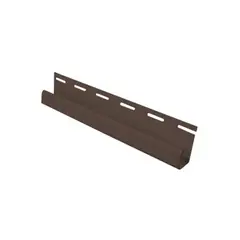 DVP - Perfil J Siding Pvc 1/2'' Rigido Nogal 3,8mts