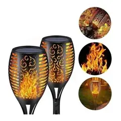 GENERICO - Mini Lampara Luces Solares Antorchas Led Estaca