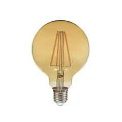 MEGABRIGHT - Ampolleta LED E-27 Filamento 4W G80