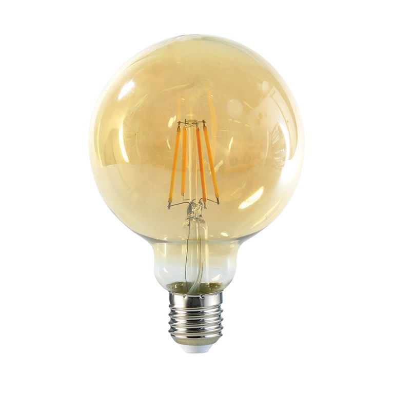 Ampolleta Globo LED E-27 Filamento 6W G95 SEC