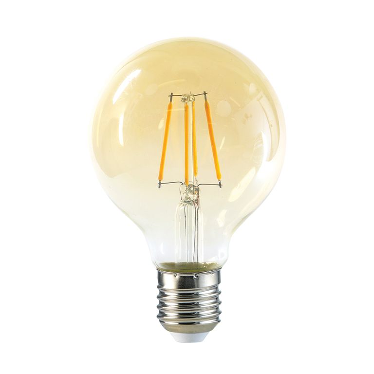 Ampolleta Globo LED E-27 Filamento 6W G80 SEC