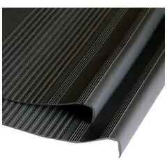 DVP - Grada Estriada Escalera Pvc 0,5x3,0 Mts Negro