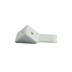 DVP - Escuadra Triangular 5x10cm Blanco 50 Un
