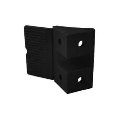 DVP - Escuadra Triangular Doble Negro Bolsa 100 Un