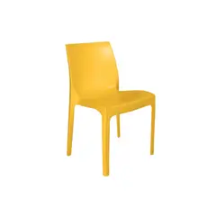 DVP - Silla Plástica Amarillo Resistente Con Filtro Uv