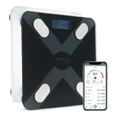VITALIA TECHNOLOGY - Balanza Pesa Digital Inteligente Vitalia Bluetooth Smart App - Negro - 28-28