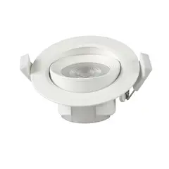 HB LEDS - Foco Basculante LED Embutido Spot 6 ,5W 6500K Redondo Para Cielo