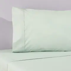 NINA HERRERA - Sábana Básica Lisa Verde Pastel 220 Hilos Super King